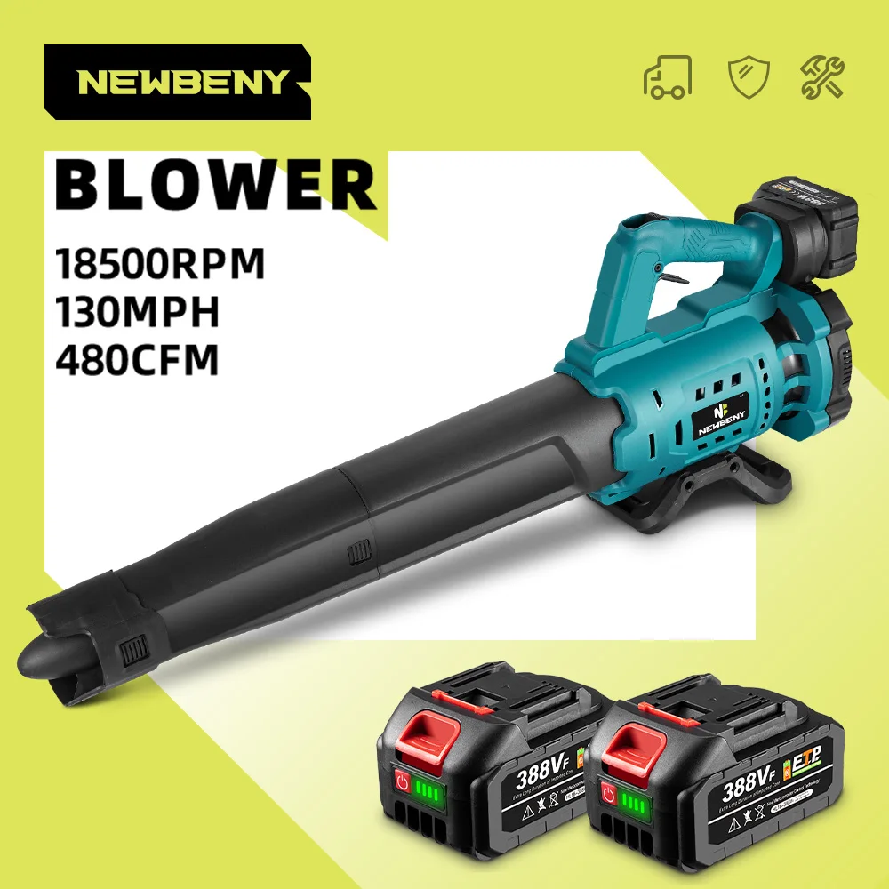 ​NEWBENY 18500RPM Electric Air Blower Adjustable Cordless Leaf Snow Dust Cleaner Blower Garden Power Tool For Makita 18V Battery