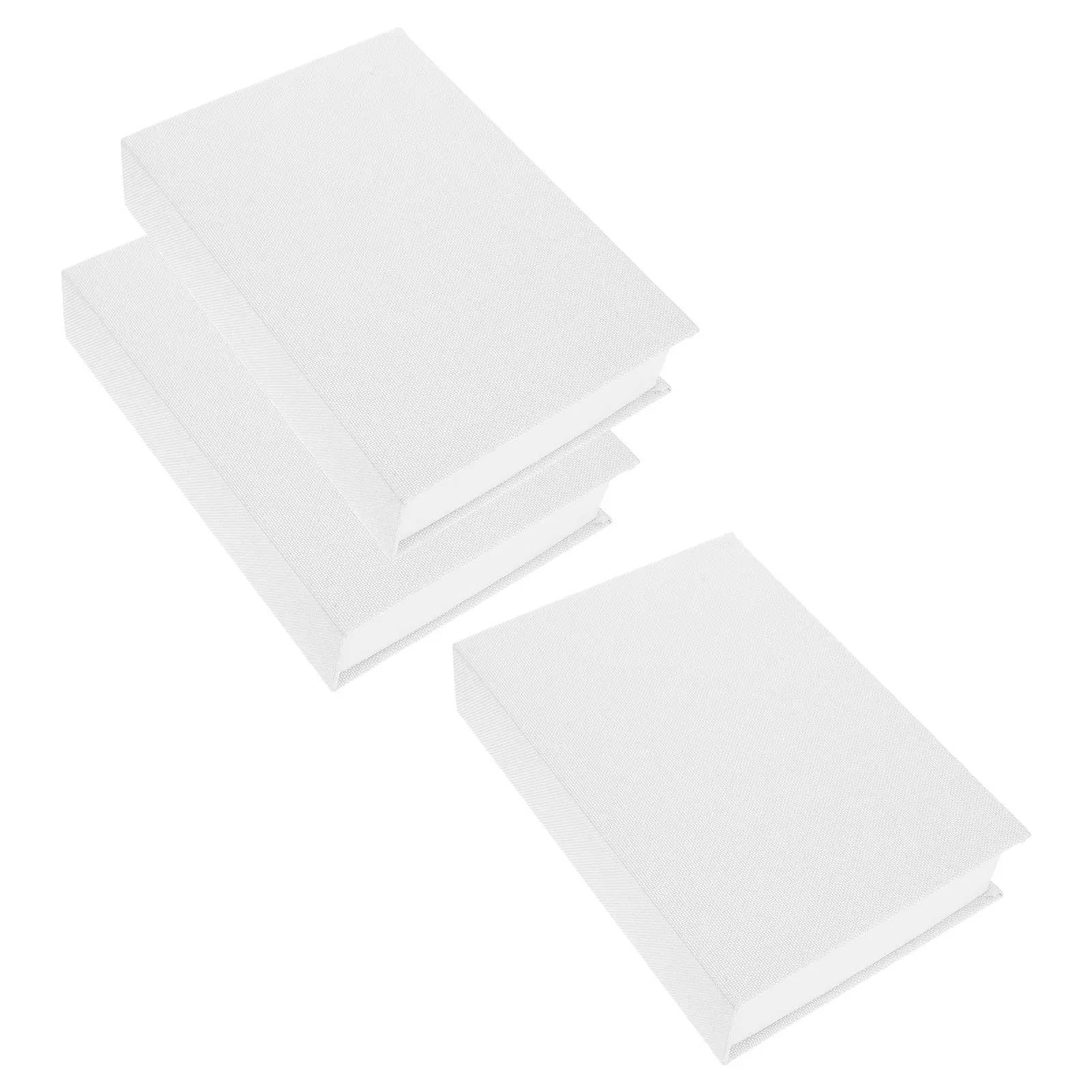 

3Pcs Book Shaped Storage Boxes Linen Texture Fake Books for Shelf Display Coffee Table Decor Clutter Hiding Solution Gift Idea