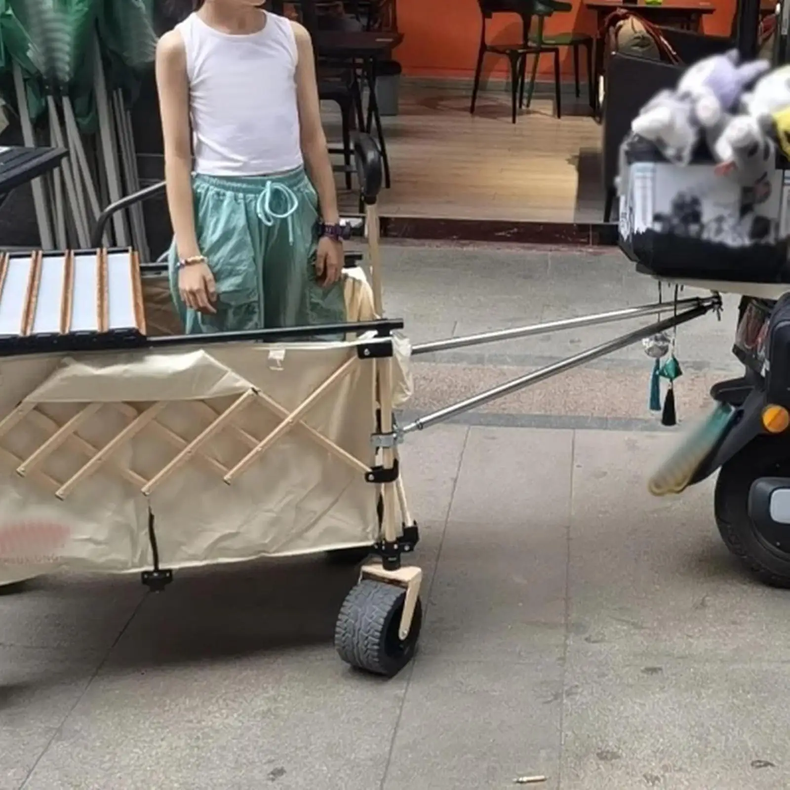 

Портативный соединительный стержень из нержавеющей стали для велосипедного прицепа, прочный соединительный элемент для комплекта моторизованного велосипеда, снаряжение для активного отдыха