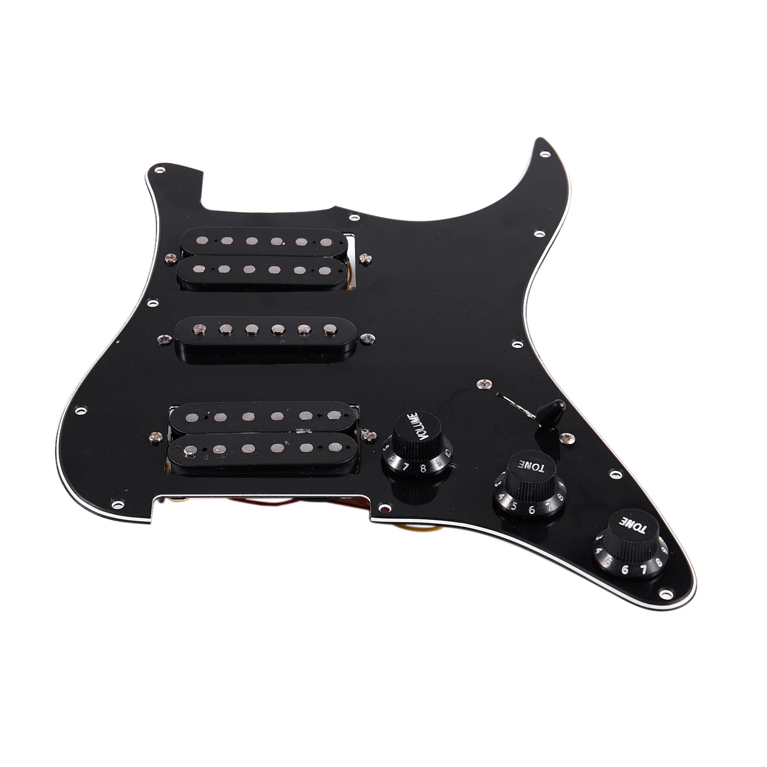 Loaded Prewired Electric Guitar Pickguard 11 Hole Hsh Pickups Pre Wired Single-Coil Humbucker Magnet Pickups image 5
