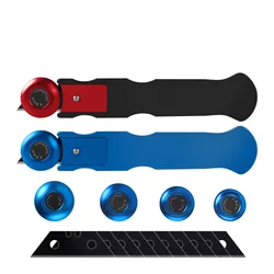 Film Cutting Knife Window Tint Cutting Trimming Tool Carbon Vinyl Film Edge Knife Cutting Tool Rotary Gap Cutter Set