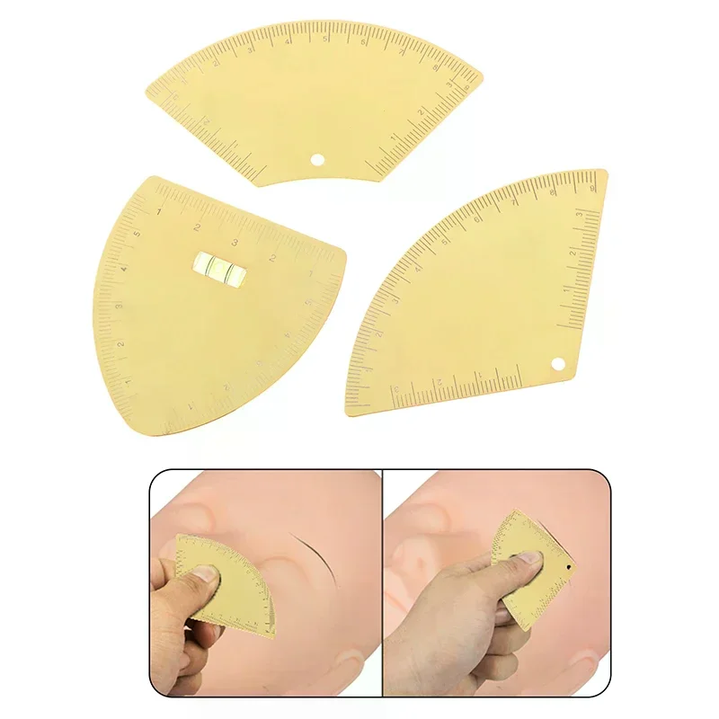 Drawing Eyebrow Design Ruler Women's Instant Brow Shaper Fast Drawing Eyebrow Tool for Positioning Eyebrows Tattoo Accessory