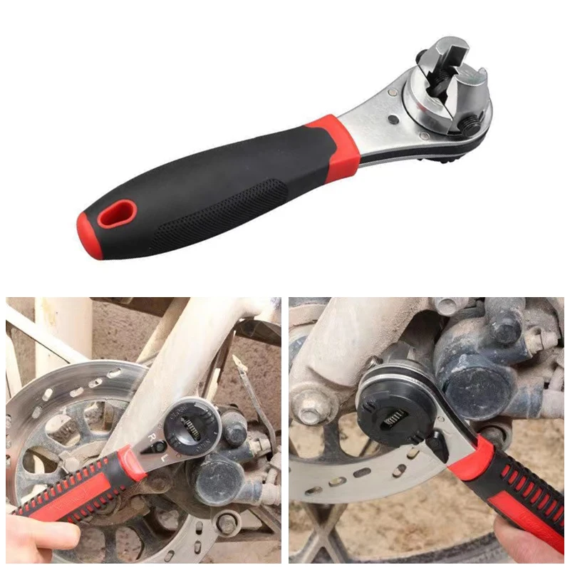 Verstelbare Ratelsleutel 6-22Mm Moersleutel Auto Reparatie Quick Release Combinatie Handmatige Spanner Ratel Hand Tool