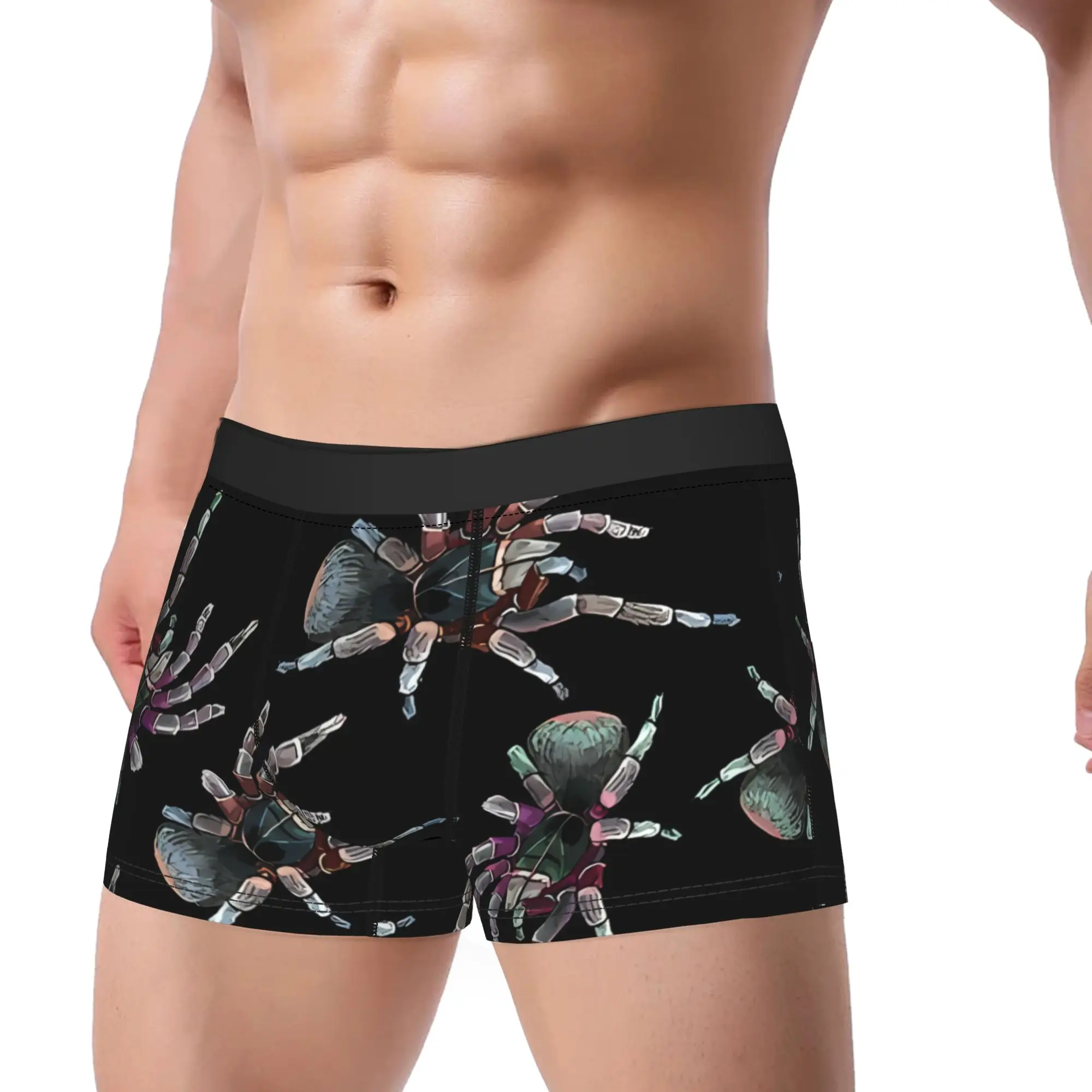 1piece  Spiders Underpants Breathbale Panties Male Underwear Comfortable Shorts