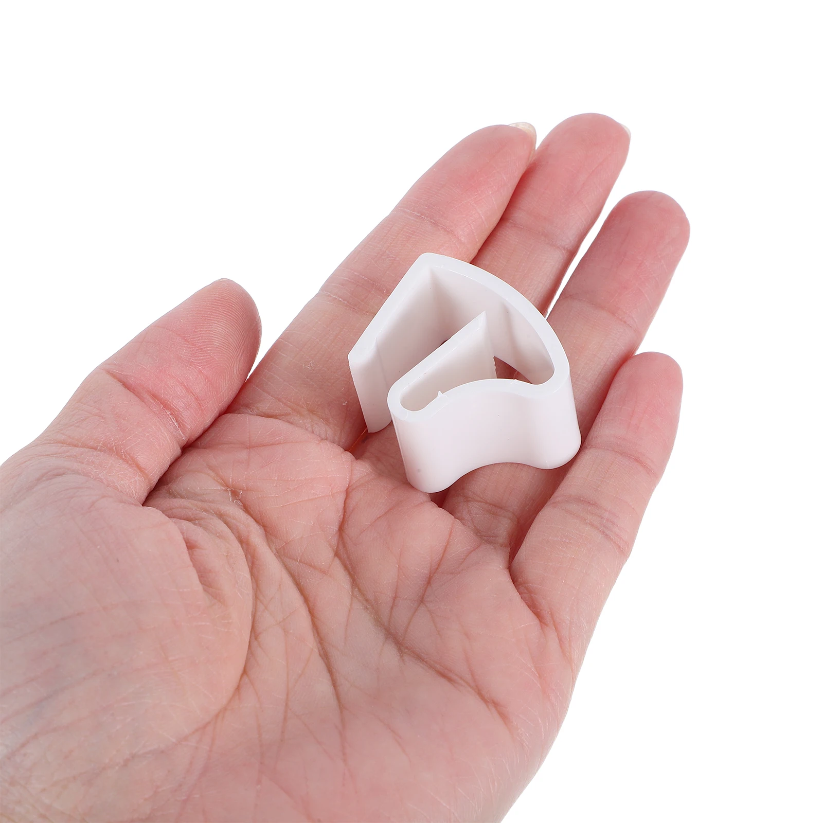 

10pcs Curtain Baffle Bracket Adjustable Metal Plastic Hooks For Curtain Rods Tracks Window Drapes Vertical Blinds Holdbacks