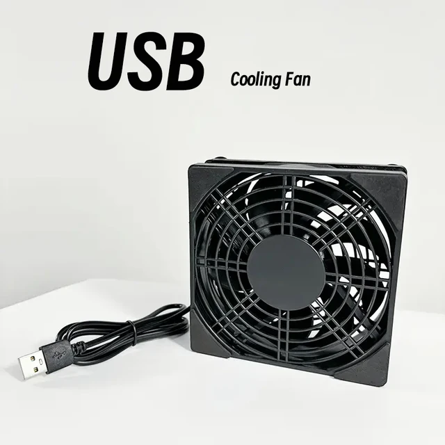 120x120x25mm 5V Wentylator chłodzący USB do odbiornika DVR Xbox TV Box Router