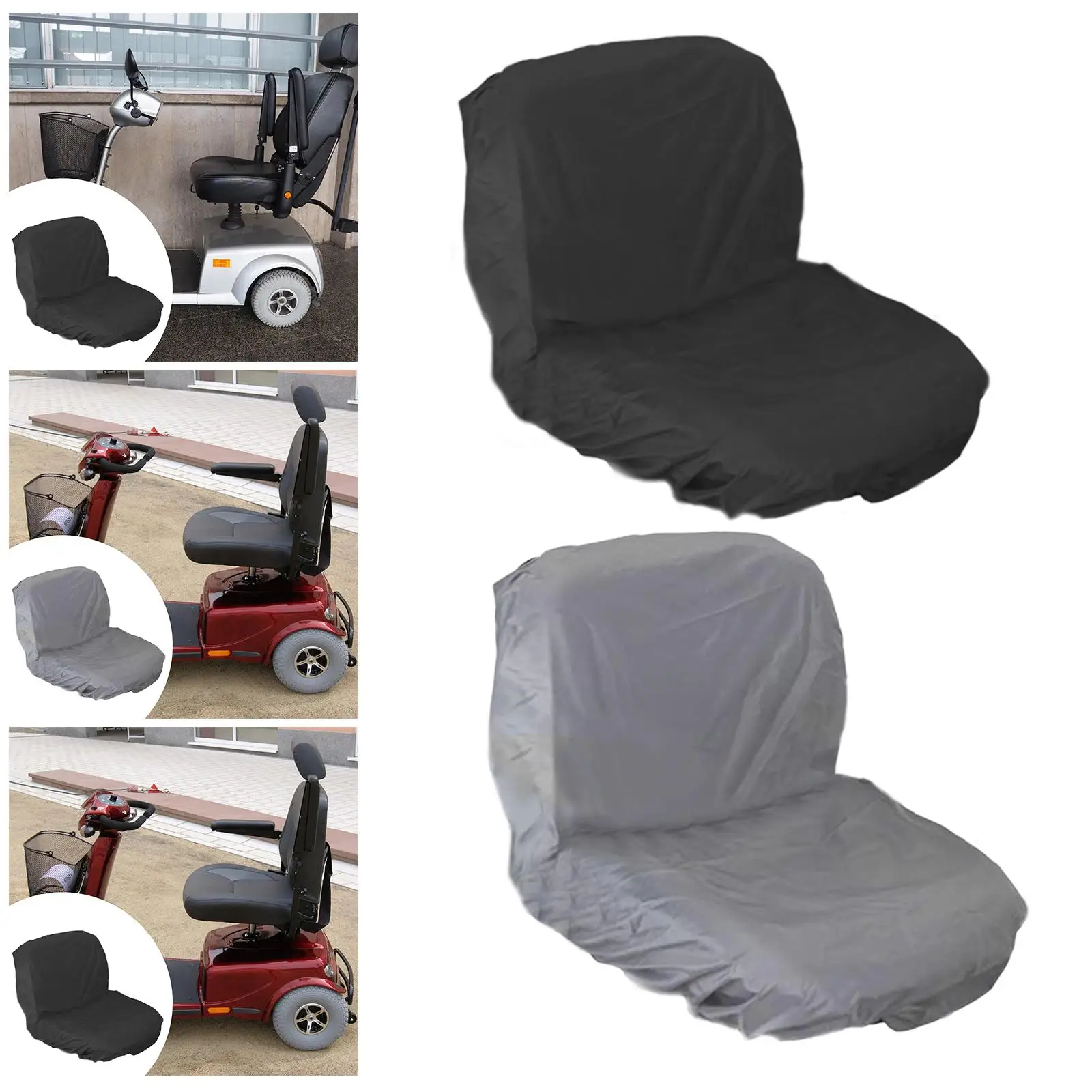 

Mobility Seat Cover Electric Chair Seat Cover Simple Assembly Rainproof Lightweight Wear Resistant Secure to Fit 90cmx46cm
