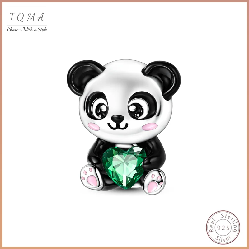

Charm Beads Cute Bear S925 Silver Pendant Beads 3mm DIY Party Christmas Exquisite Jewelry Making Gift