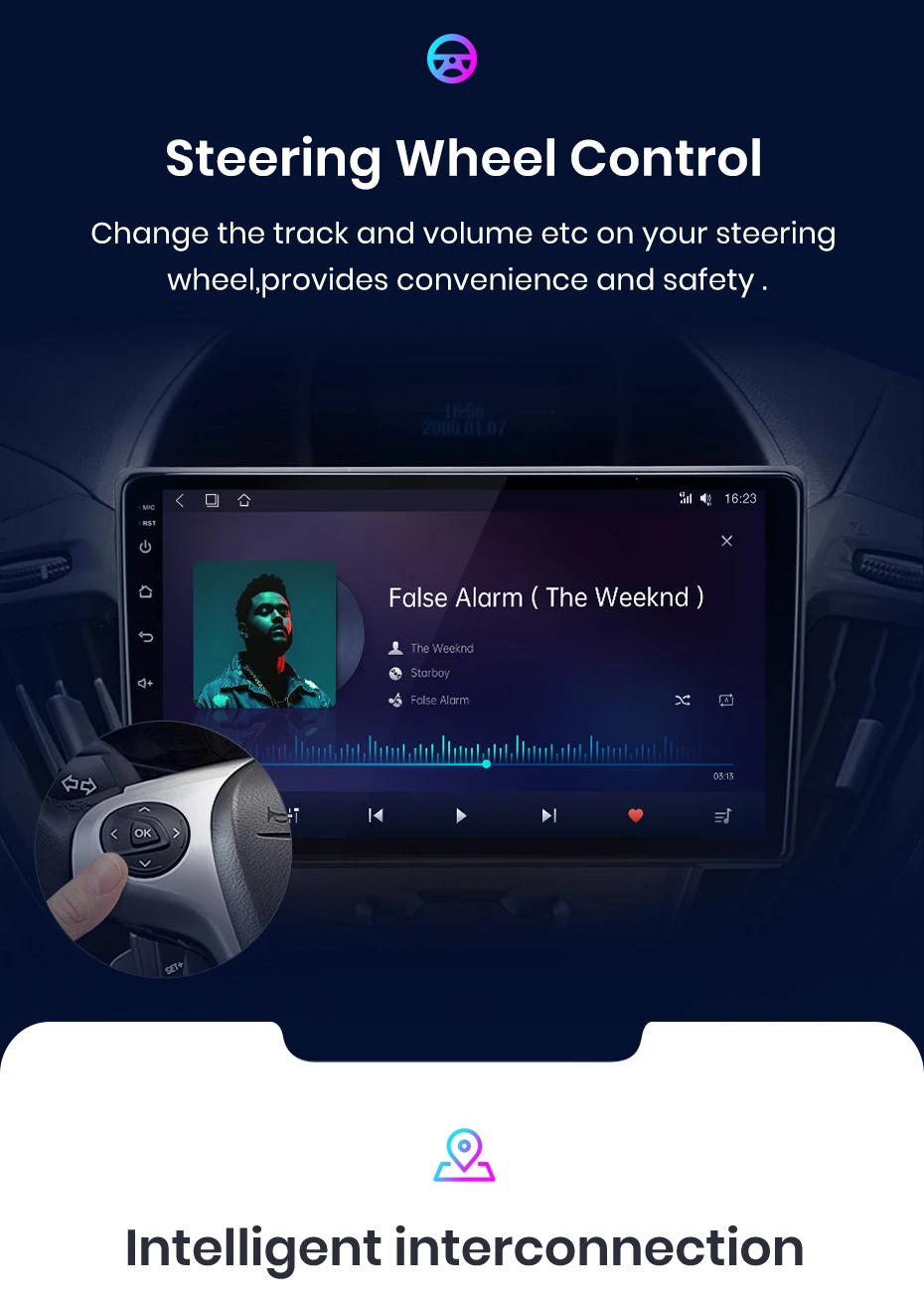Junsun carplay android auto autoradio für ford transit custom toureo 2016-2018 gps intelligente systeme stereo multimedia – Detail 13