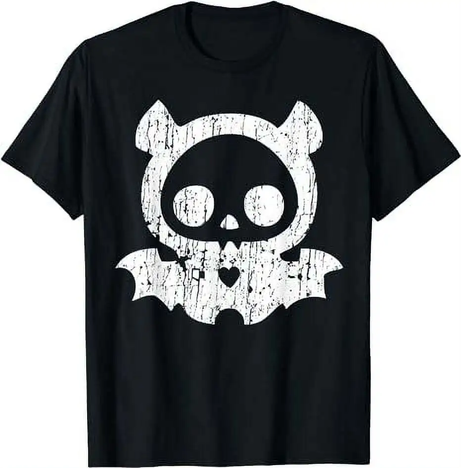 Diego Bat Skelanimal Skull Cute Vintage T-Shirt  High Quality 100%Cotton Short Sleeve