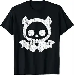 Diego Bat Skelanimal Skull Cute Vintage T-Shirt  High Quality 100%Cotton Short Sleeve