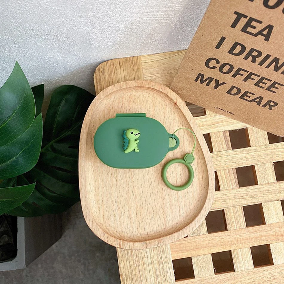 การ์ตูน Earaphone สำหรับ Huawei FreeBuds SE กรณีตลกไดโนเสาร์ซิลิโคนป้องกันหูฟังกล่อง Fundas