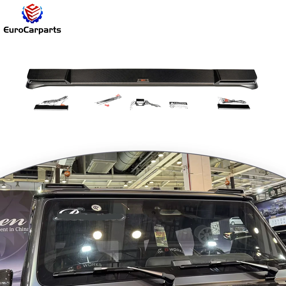 

Высококачественные сухие карбоновые фары на крыше, детали корпуса для G-класса W465 G63, комплект крышных фонарей, обновленный аксессуар для крышеного фонаря