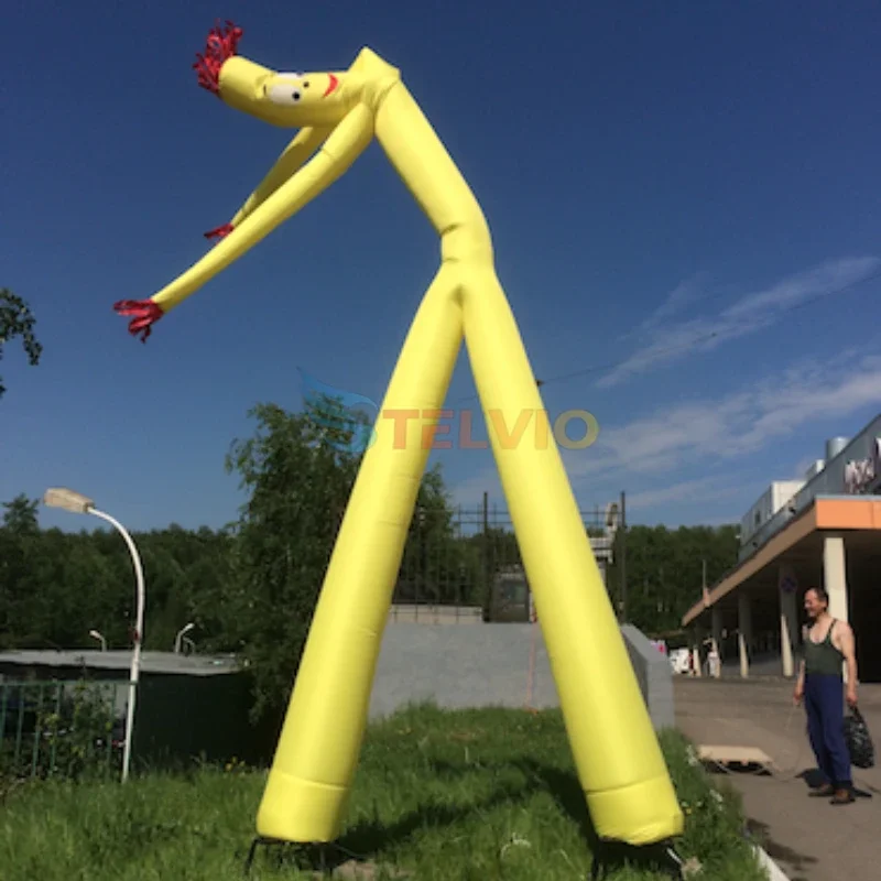 

20 feet Inflatable Tube Man Sky Air Puppet Dancer Wacky Wavy Wind Flying Dancing Man Colorful Air Dancer Frog with Four Legs