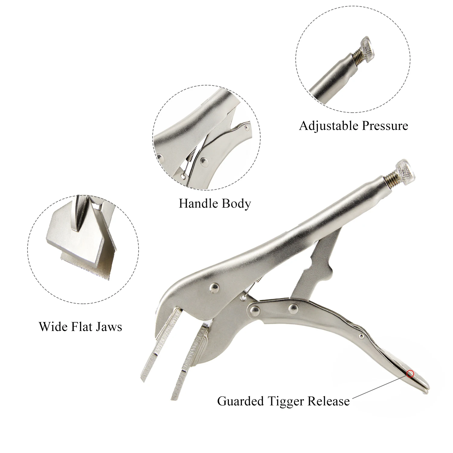 8~10 inch Locking Sheet Metal Clamps Welding Locking Pliers Adjustable Opening Woodworking professional hand tools Pliers