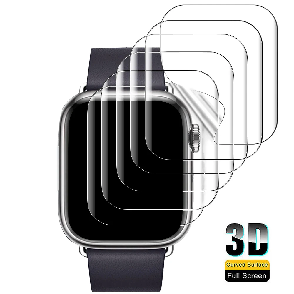 Película protectora de pantalla para Apple Watch Ultra 9 8 7 6 SE 5 película de hidrogel suave para iWatch Serie 45MM 41MM 40MM 38MM 42MM 44MM 49MM