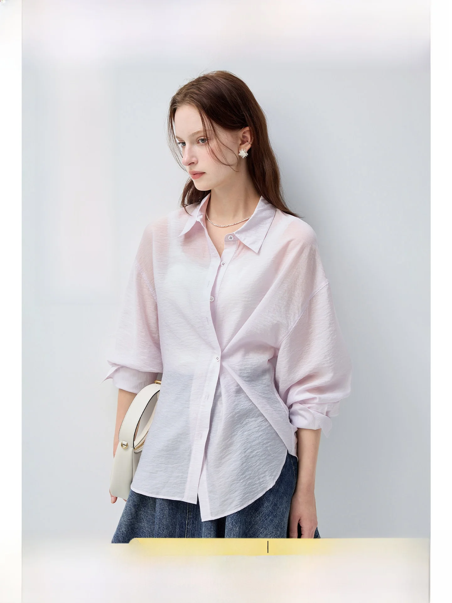 

Rui plus Size Women's Loose Sun Protection Shirt Commute Style Summer Versatile Micro Plump Mm Open Cardigan Breathable Skin-...