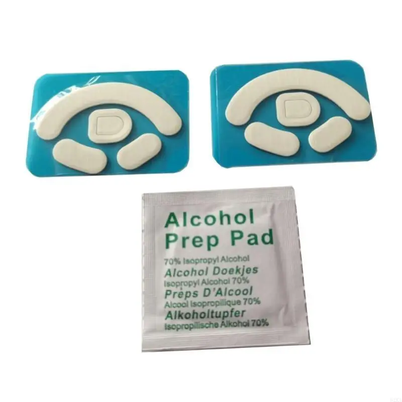62ka 2 set mouse skates mouse melengkung untuk deathadder gaming mouse glides pad