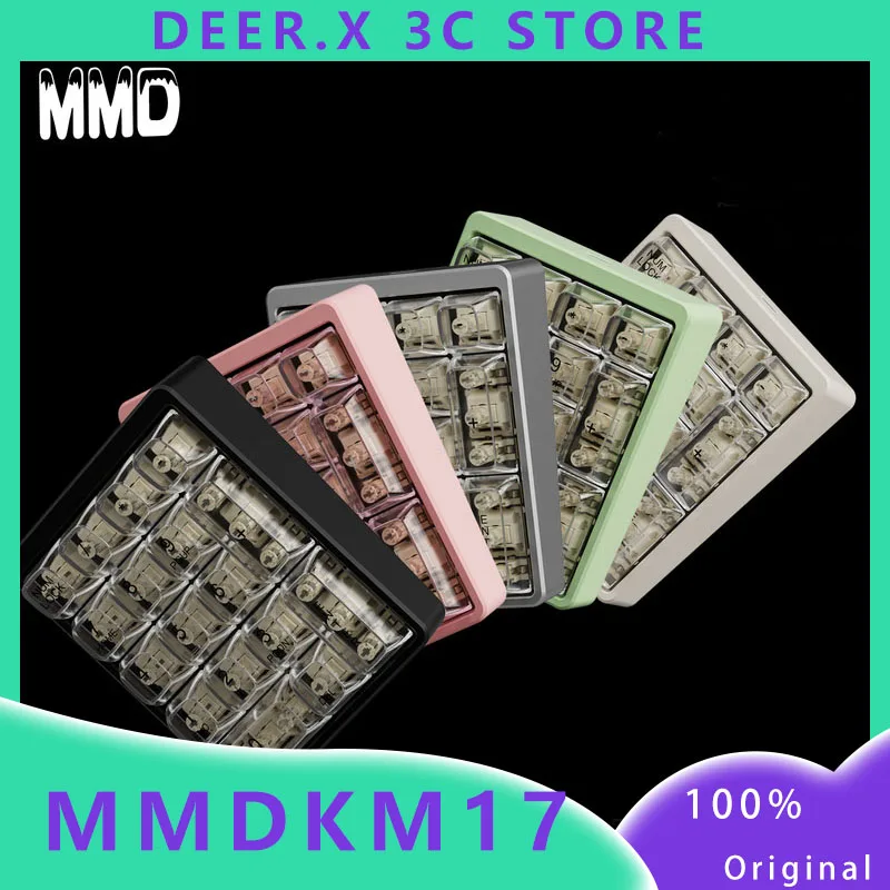 

Mmd 17 Km17 Keyboard Key Designer Full Key Custom Aluminum Alloy Numerical Mechanical Via Small Gaming Office Keyboard Boy Gifts