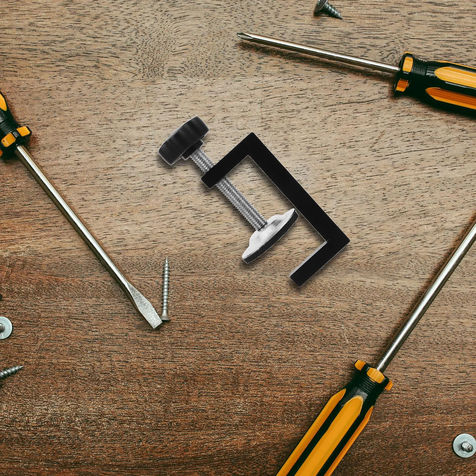 

2Pcs G Clamp Adjustable Patio Outdoor Furniture Clips Sofa Clamps Wicker Chair Fasteners Sectional Sofa Connectors