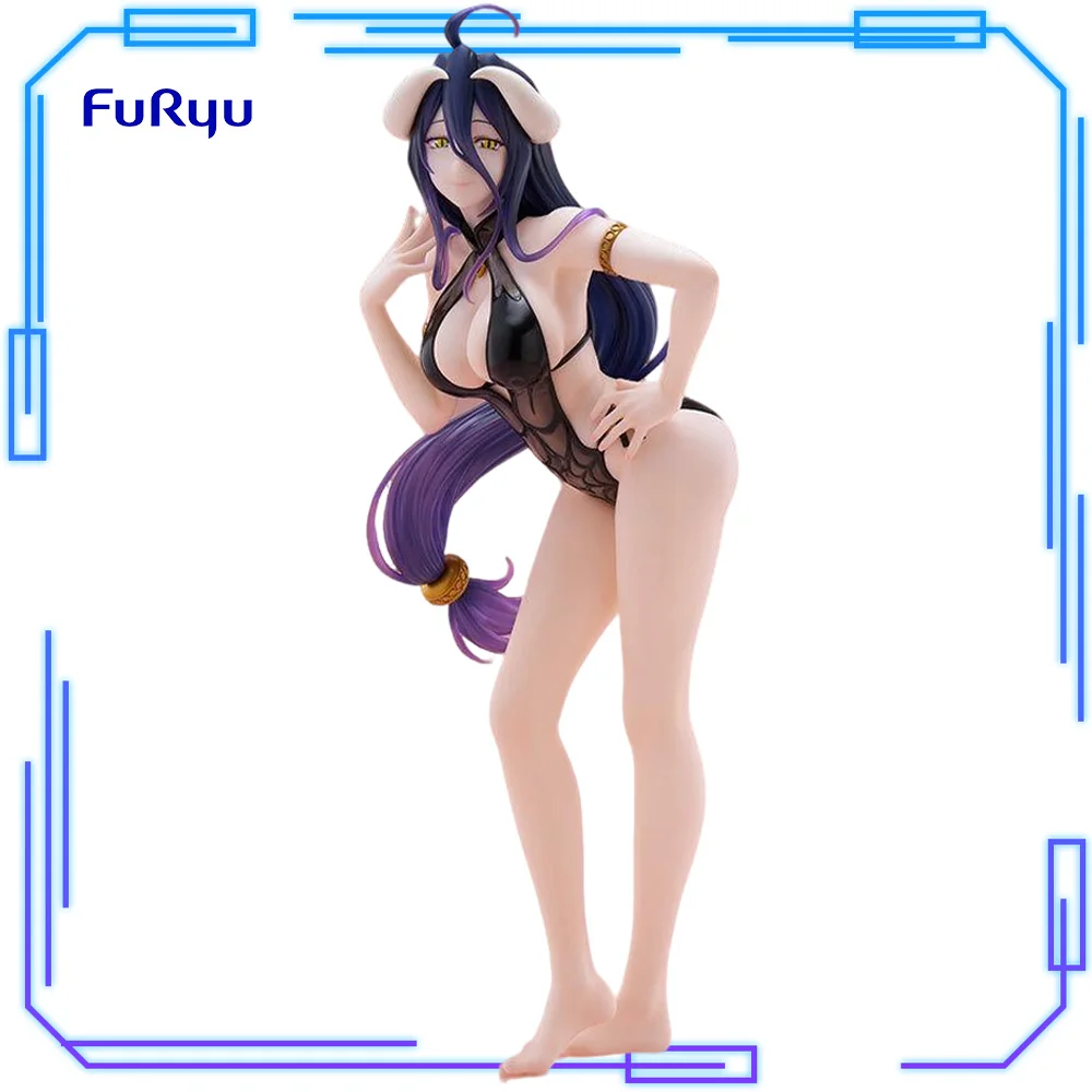 

In Stock FuRyu Original Genuine Anime Overlord Overlord Albedo Swimsuit Tenitol Tall 32cm Collections Model Toy Figure Xmas Gift
