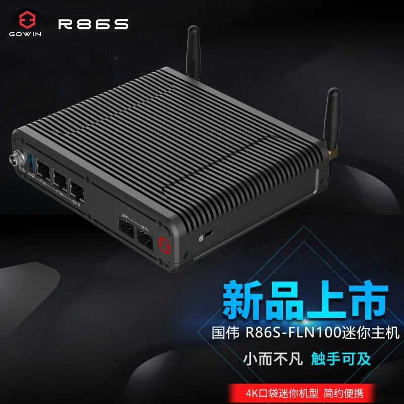 R86S FLN100 Fanless 12th Generation Processor Dual 10G and 3 2.5G Multi Port 10G R86S Mini Hosts