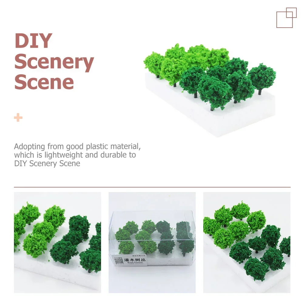 

12pcs Model Trees 3D Landscape Artificial Miniature Tree 12*6*6CM DIY Accessories Wargame Diorama Scenery Sandtable Decoration