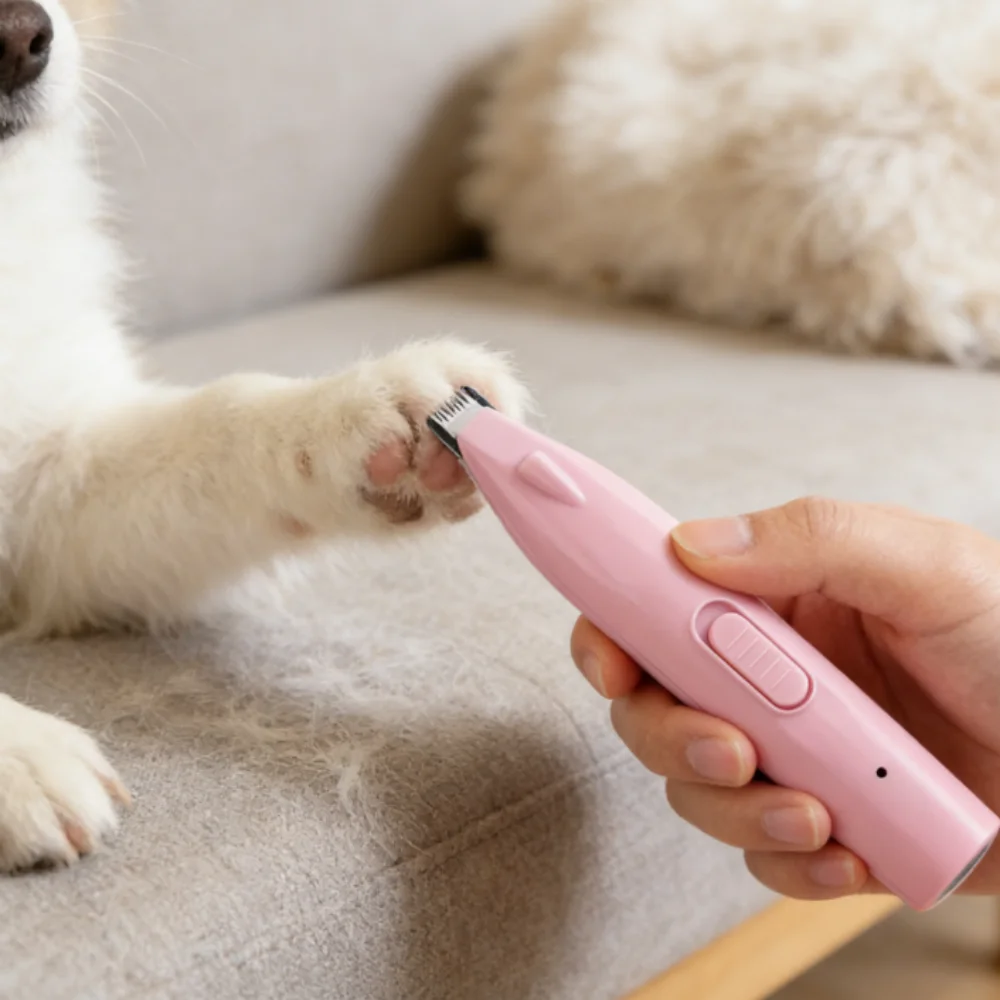 Rechargeable 2 in 1 Quiet Pet Grooming Clipper for Dogs Cats - 2 Colors Electric Trimmer for Paw or Ear Hair Shaving gallery 3