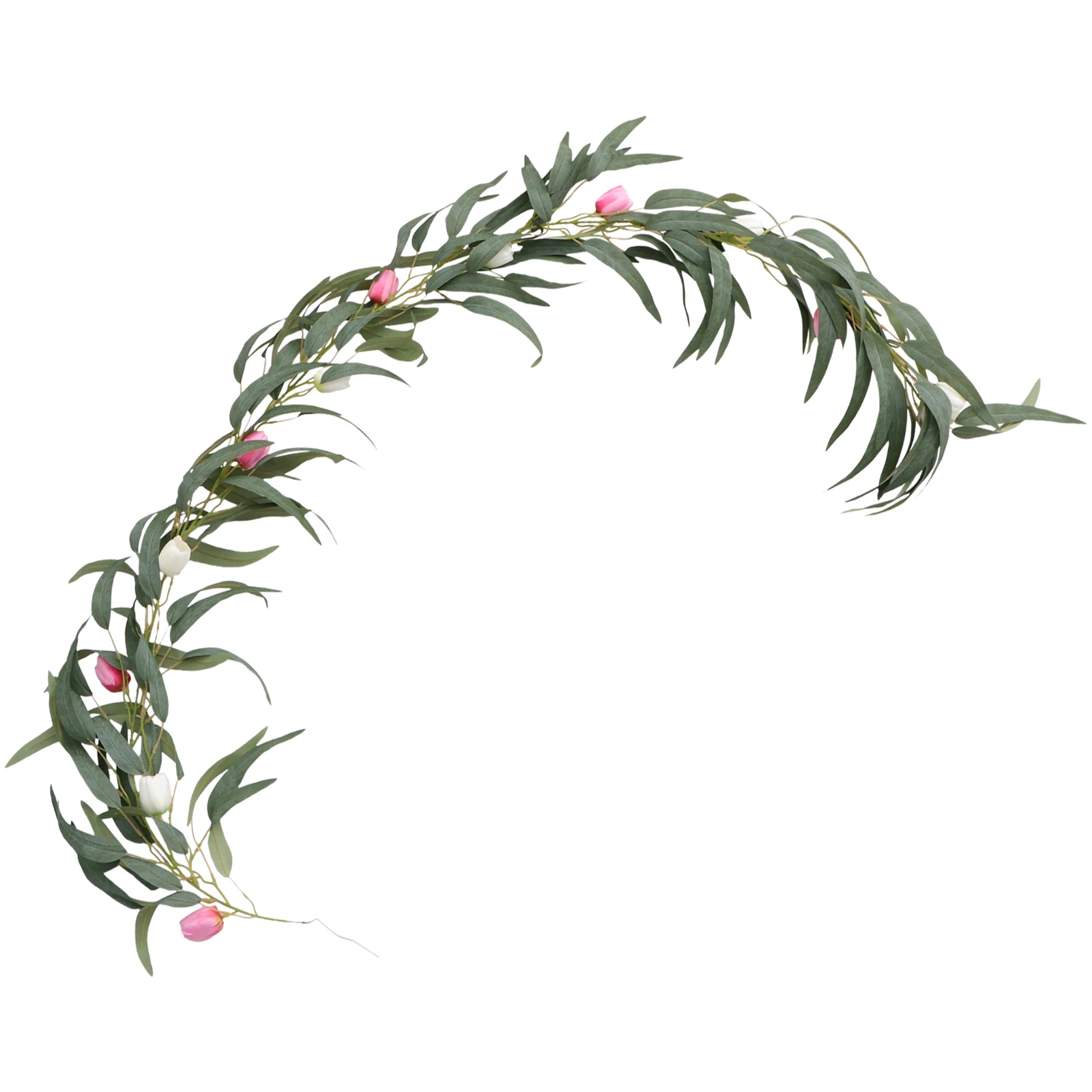 

Wreath Artificial Flower Vine Wreaths Wedding Backdrop Garland Plastic Decorations