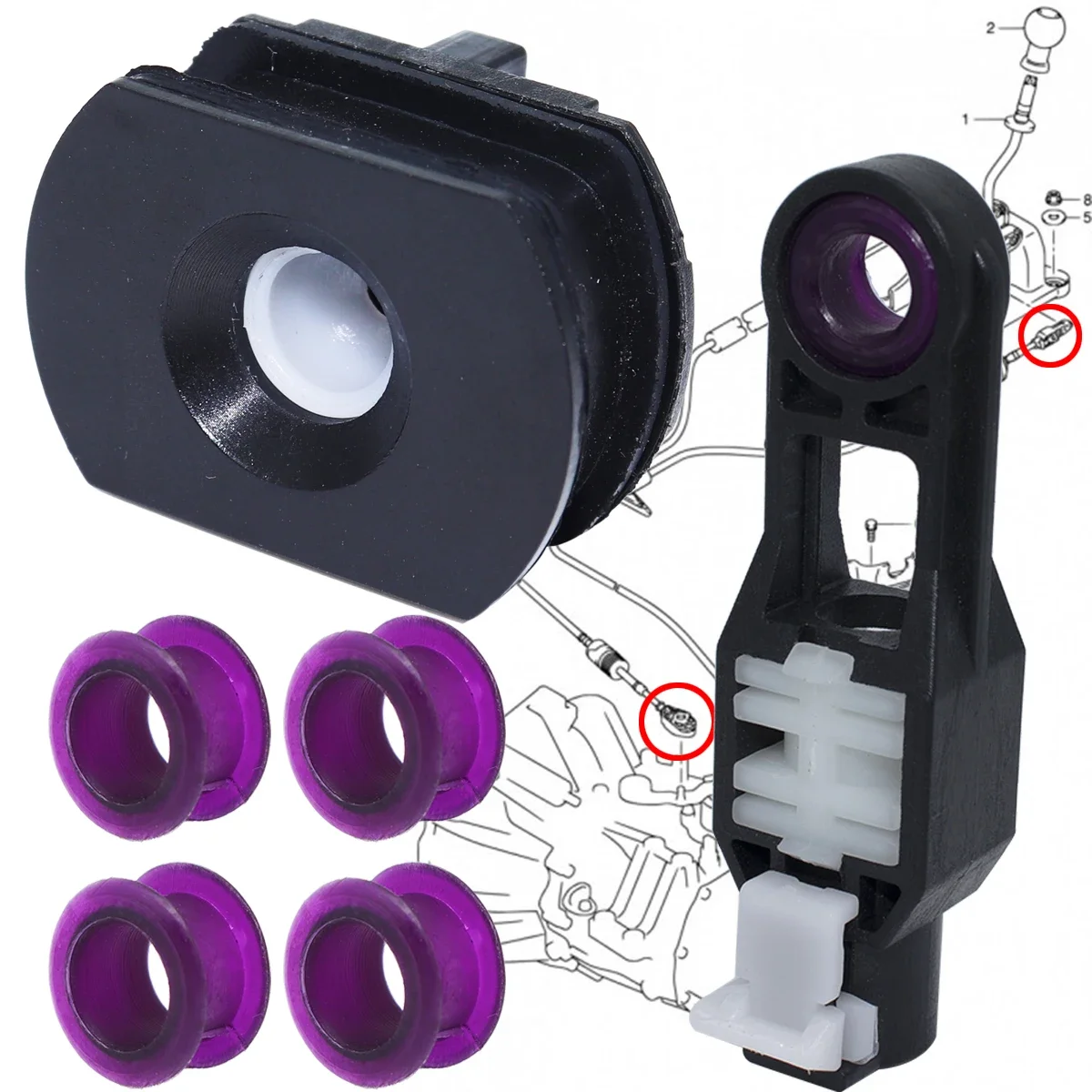 Gear Shift Cable Bushing Repair For Suzuki SX4 Swift Sport Celerio