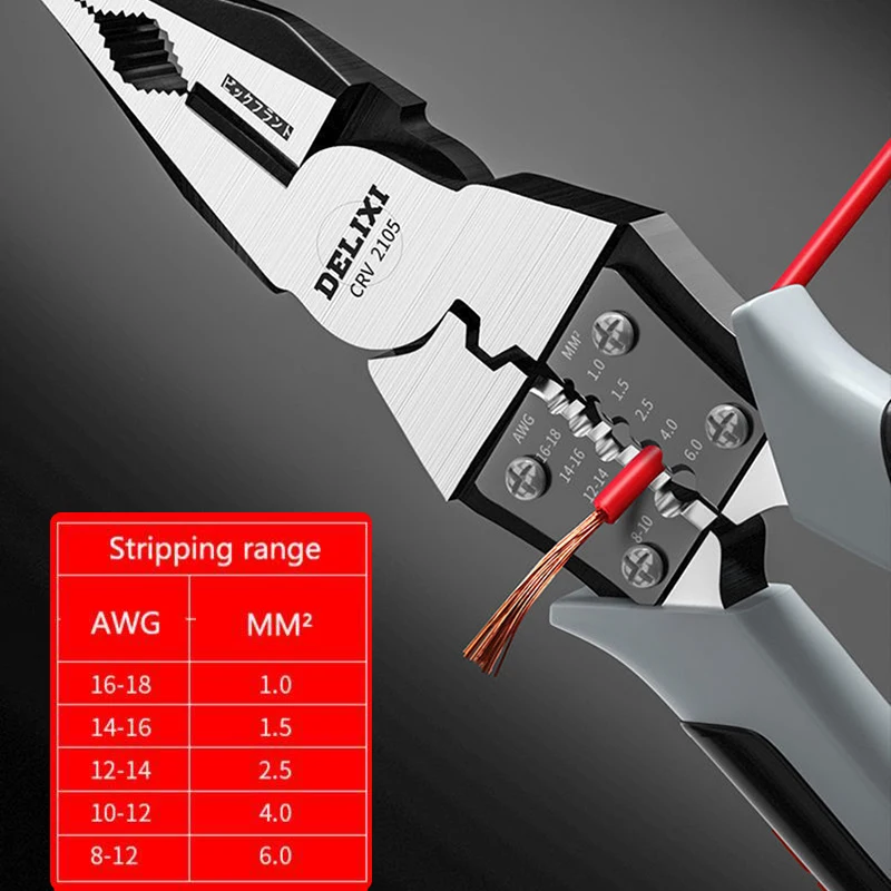 DELIXI Adjustable Wrench Universal Spanner Hand Repair Tools CR-V Steel for Mechanical Workshop Car and Bicycle