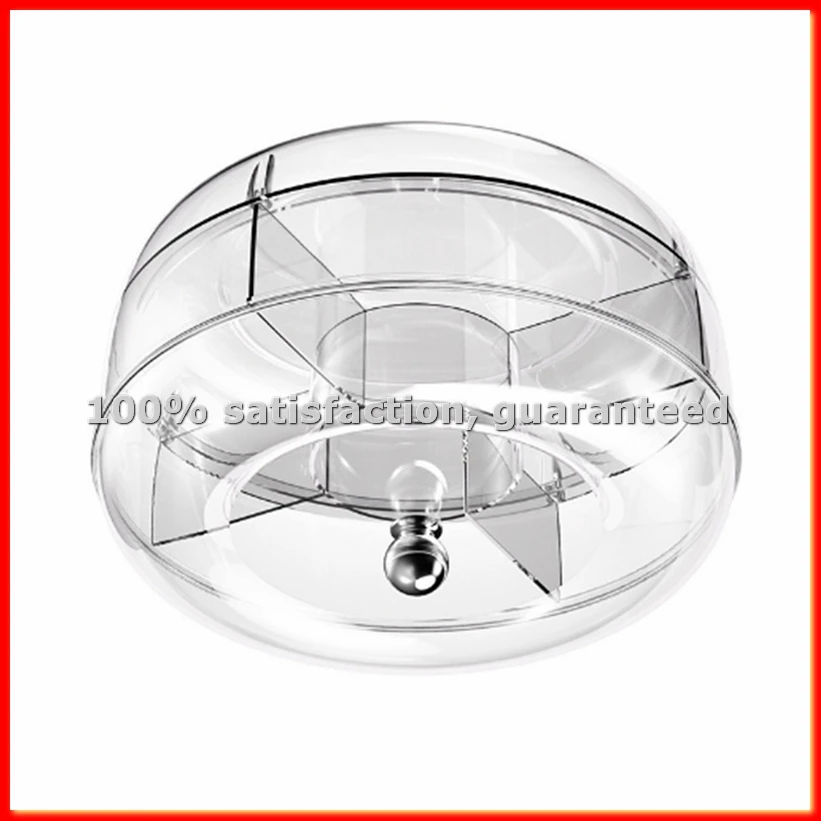 

Вращающийся поднос для овощей и фруктов с крышкой, секционный, для закусок и соусов - ABWY