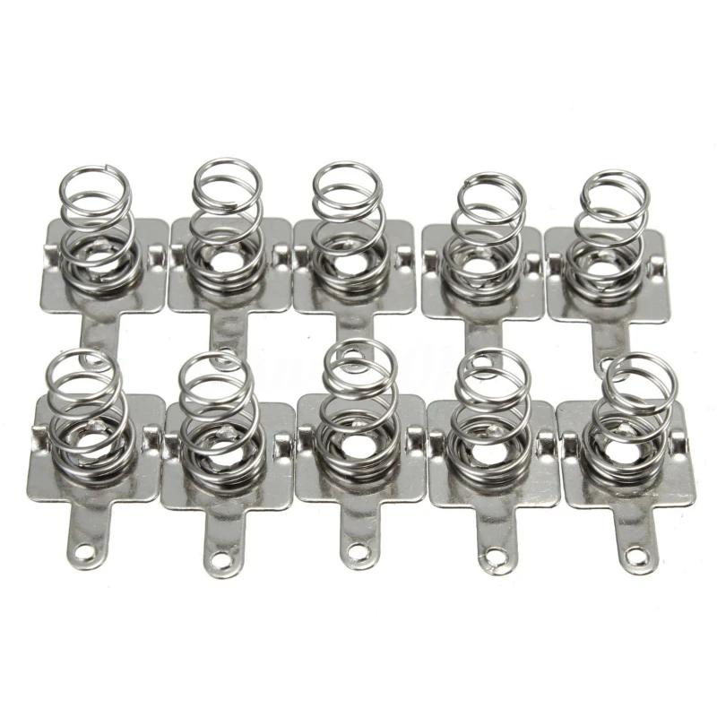 100pcs Battery shrapnel AA or AAA battery spring 5 No.  positive and negative contact pieces 50pairs Radio battery box shrapnel