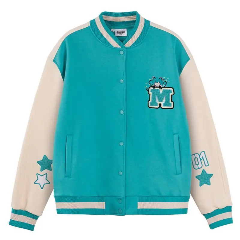 Genuine Anime Bite Series Couple Baseball Uniform, College Girls Clothes Spring Autumn Jacket