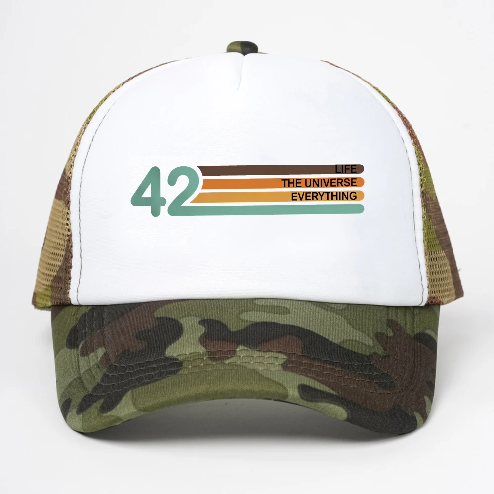 Classic 42 The Answer To Life The Universe And Everything baseball cap fashion Couple's streets vintage sun hat cool mesh hats