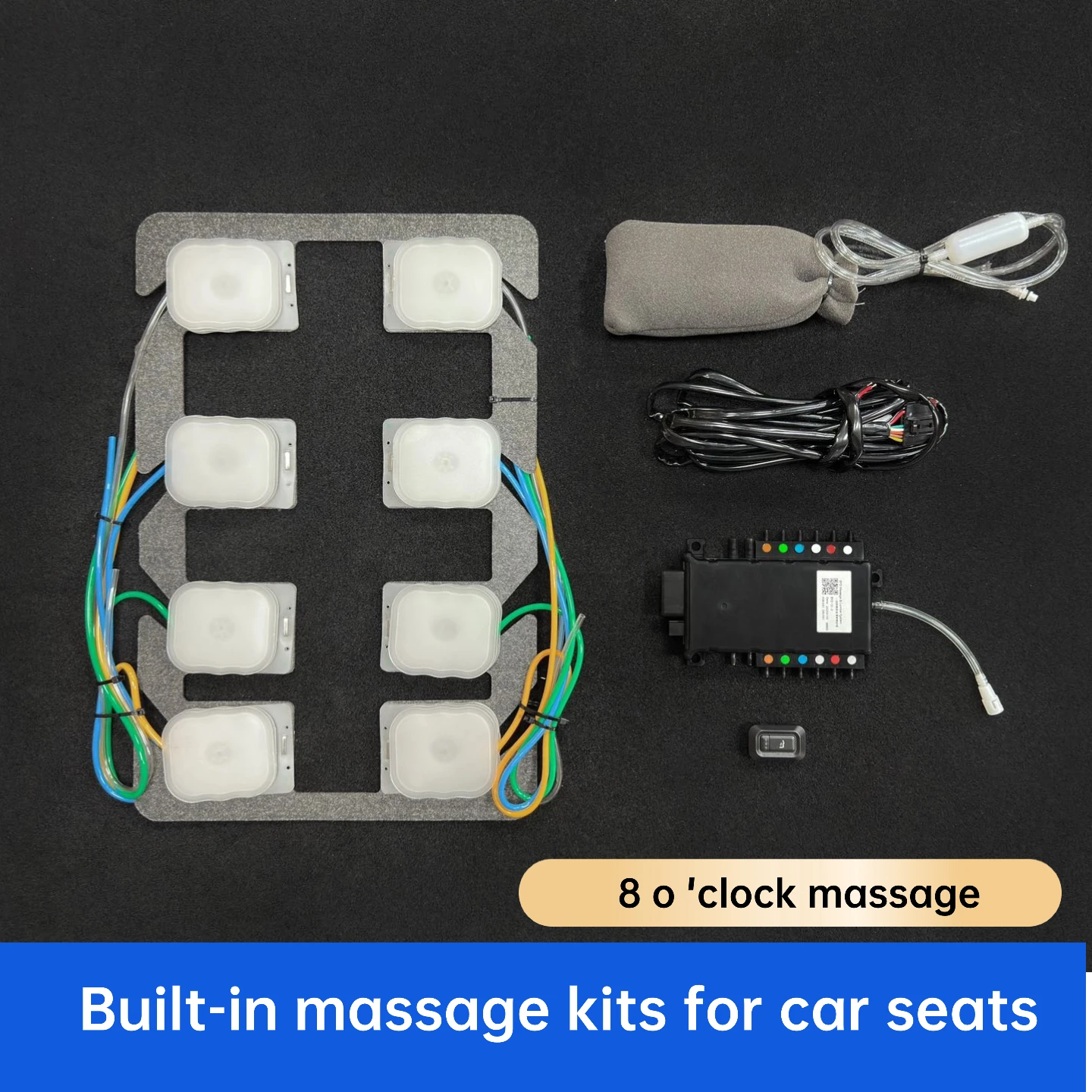 

Automobile seat comfort system, built-in massage kit for automobile seats, 8-point massage kit, 8-point massage on the back of a