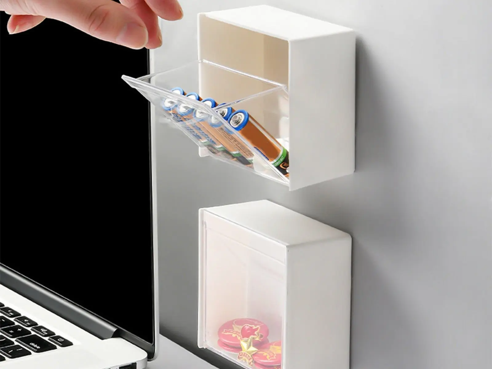 

Wall Shelf Cotton Swab Storage Canister Box Makeup Organizer Holder Bathroom Bedroom for Cotton Balls Cotton Rounds