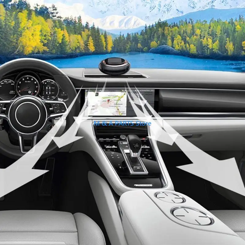 

U1JF CAR Air Освежатель солнечная энергия вращающаяся ароматерапевтическая парфюмерная аромат диффузор