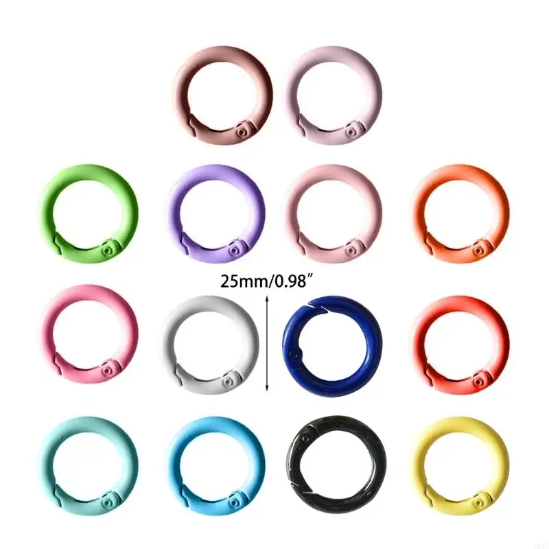 103c 10pcs Spring O Rings Metal Split Ring