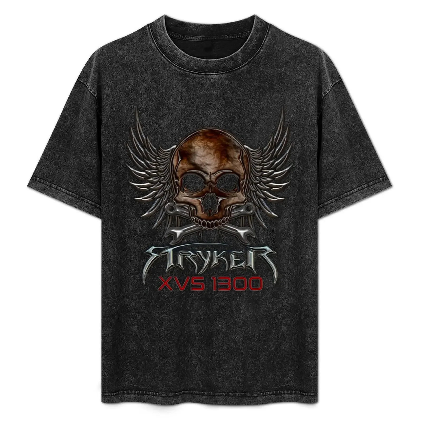

Stryker XVS 1300 skull T-Shirt Comfortable Work Wear Tee