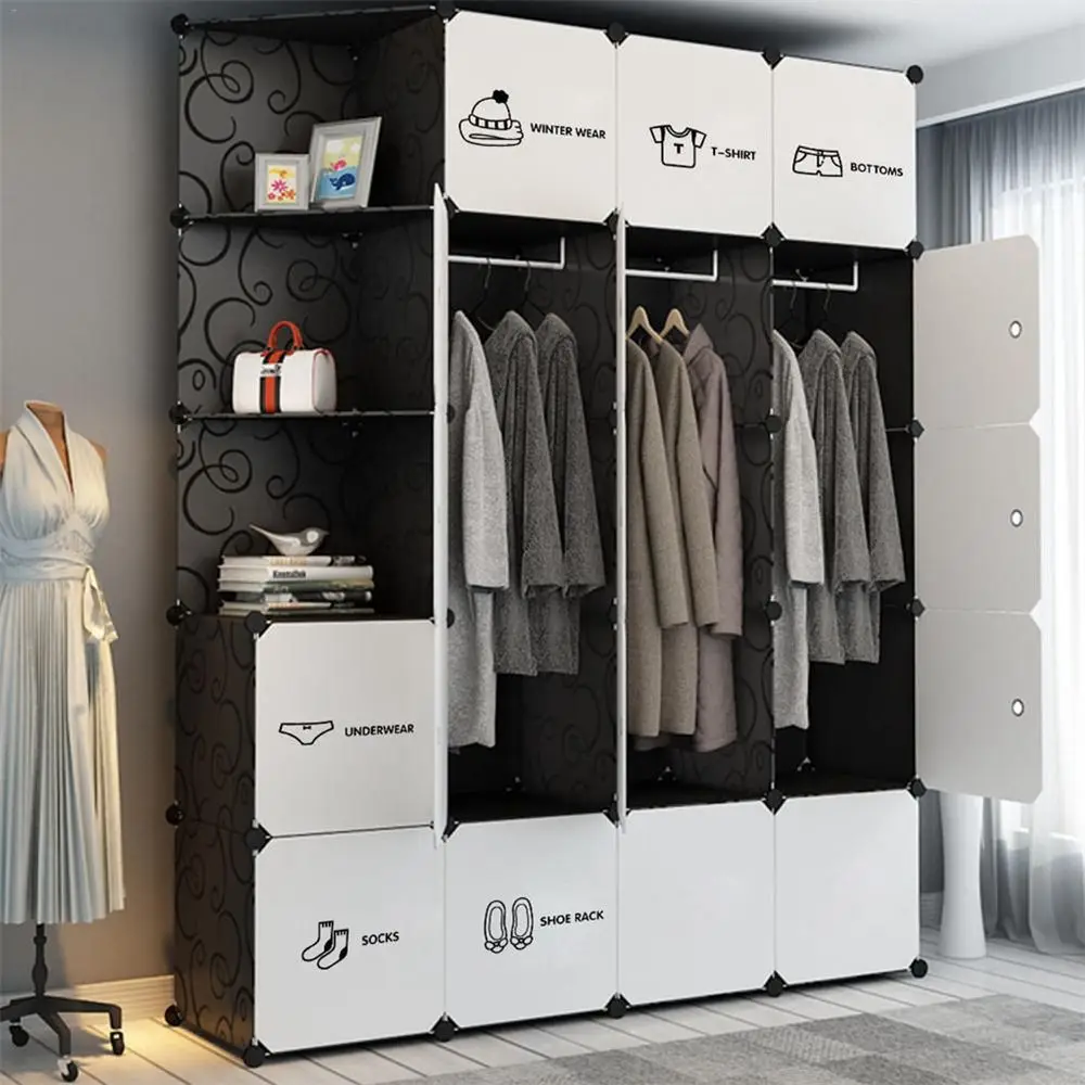 Stickable Clothes Classification Fresco Art Beautify Decoration Wardrobe Decor Decals Wall Stickers Sticker Closet Logo