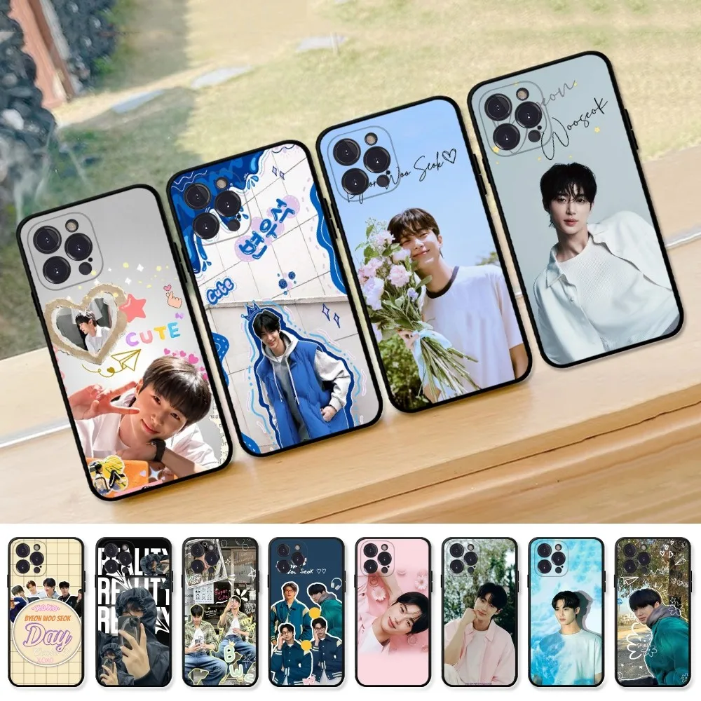 B-Byeon W-Woo Seok Phone Case For IPhone 16 15 8 7 6 6S Plus X SE XR XS 14 11 12 13 Mini Pro Max Mobile Case