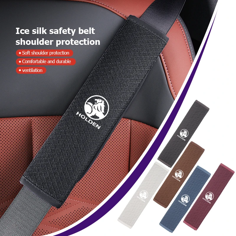 Almohadilla acolchada de protección de hombro para cinturón de seguridad de coche de seda de hielo para Holden VZ VE Colorado Caprice VX VU VY HSV Cruze Rodeo Astra