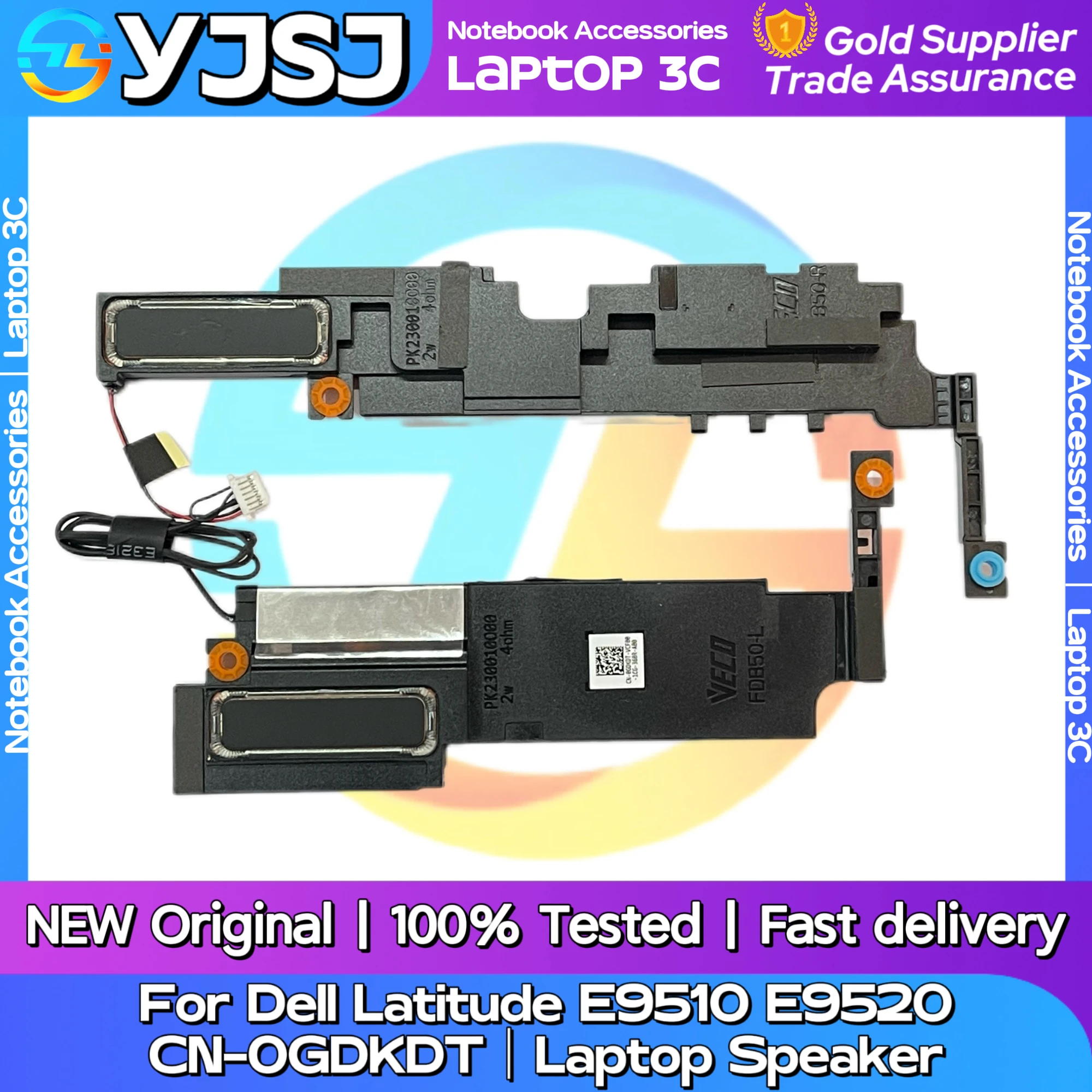 

New Original Laptop Notebook Audio Speaker For Dell Latitude 9510 9520 E9510 E9520 built-in speaker horn audio CN-0GDKDT