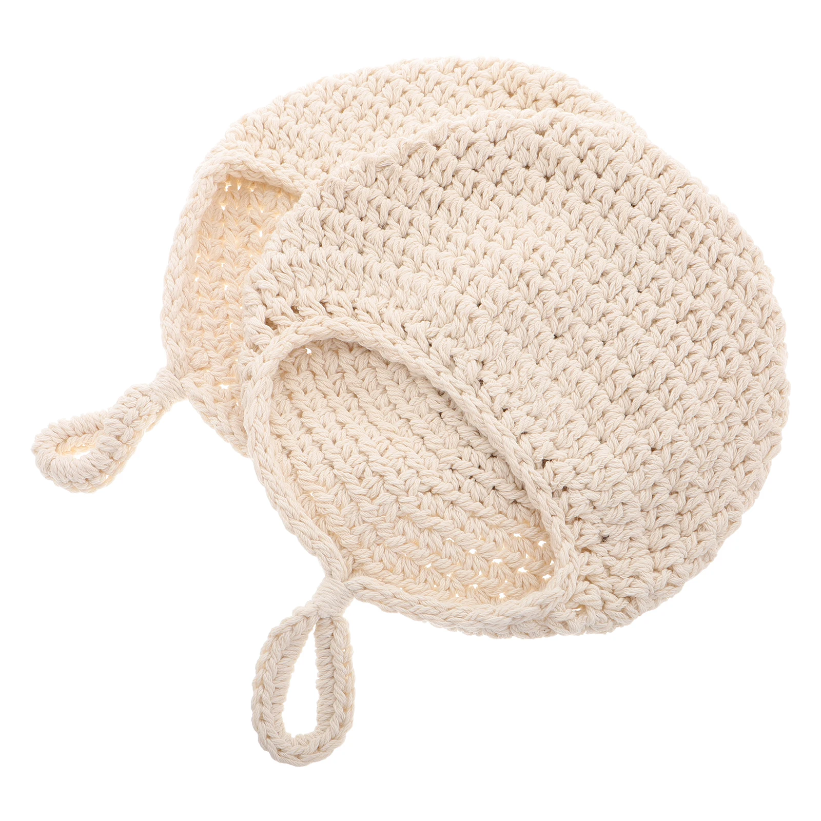 

2 Pcs Wall Mounted Storage Net Pocket Handwoven Cotton Rope Fruit Basket Kitchen Organizer Hanging Nest Breathing Design