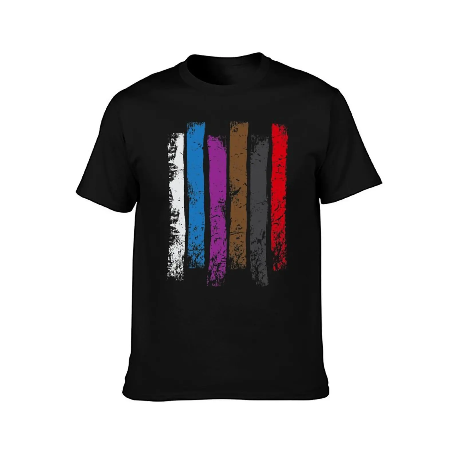 BJJ Belt Rank Vertical Stripes Shirt for Jiu Jitsu T-Shirt Halloween Theme T-Shirt