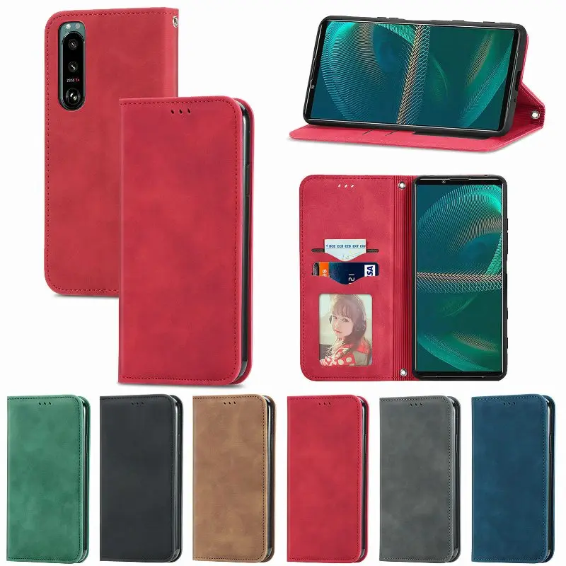 Solid Color Leather Phone Cover For Doogee X98 X96 S88 N40 Pro N30 Built In Wallet Card Flip Cover Phone Case