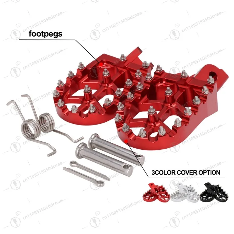 150F CNC Aluminum Foot Pegs for CRF110F 150F 2013-2022 Dirt Bike, Lightweight Durable Universal