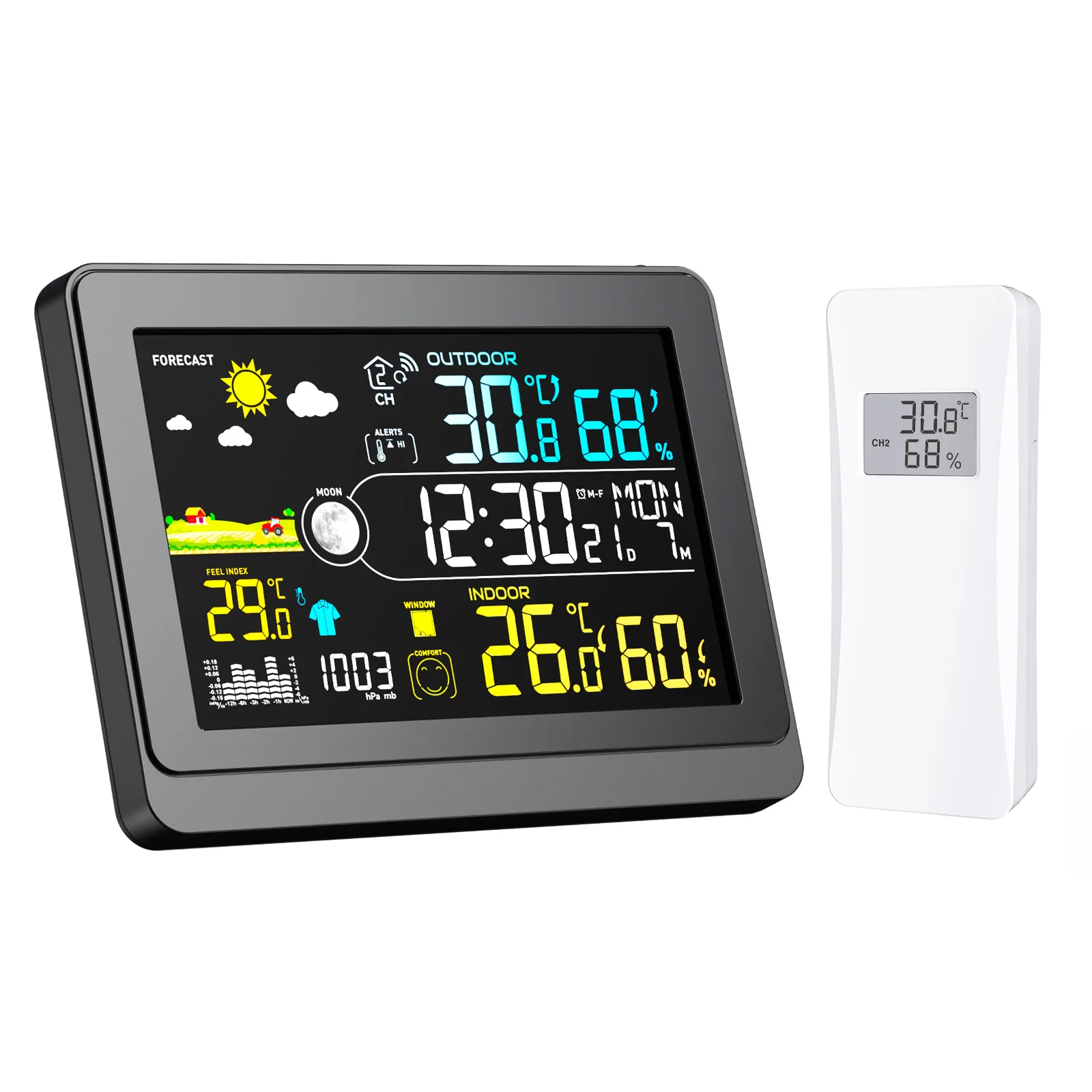 Multifunctional professional electronic weather station