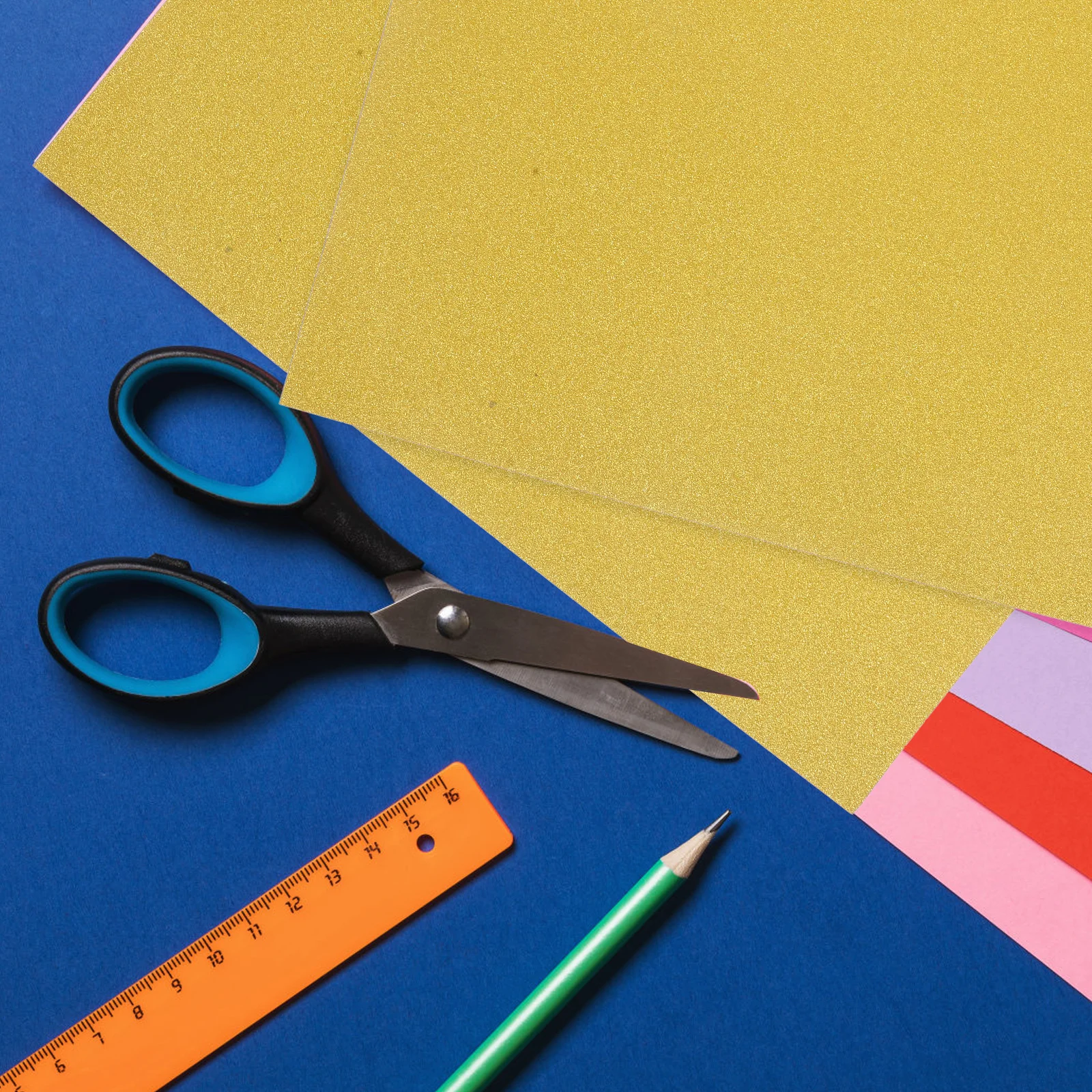 

20pcs Golden Glitter Cardstock Paper Craft Crafts Paper Supplies Arts Decoration H made Business Glitter Papers Cards